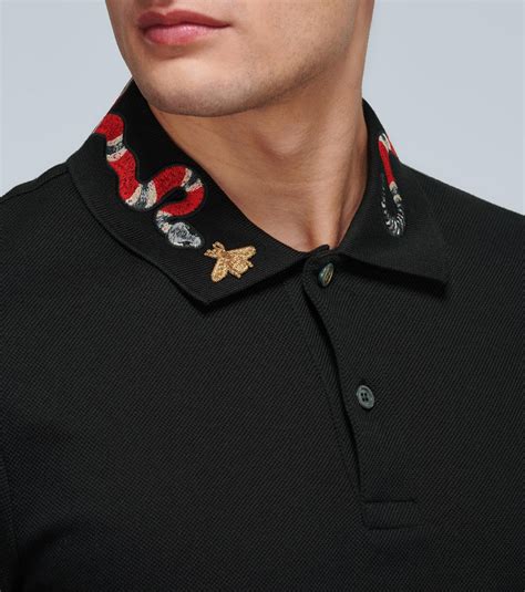 polo shirt gucci|gucci polo shirt snake collar.